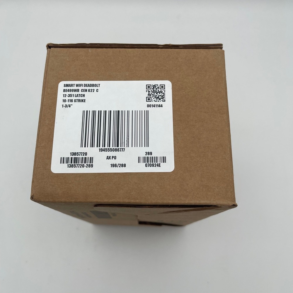 Schlage Encode Plus Smart WiFi Deadbolt BE499WB CEN 622 C Matte Black Century
